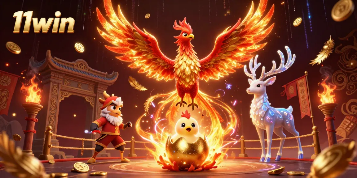 Experience thrilling moments at 11win as the phoenix rises in a vibrant casino scene.