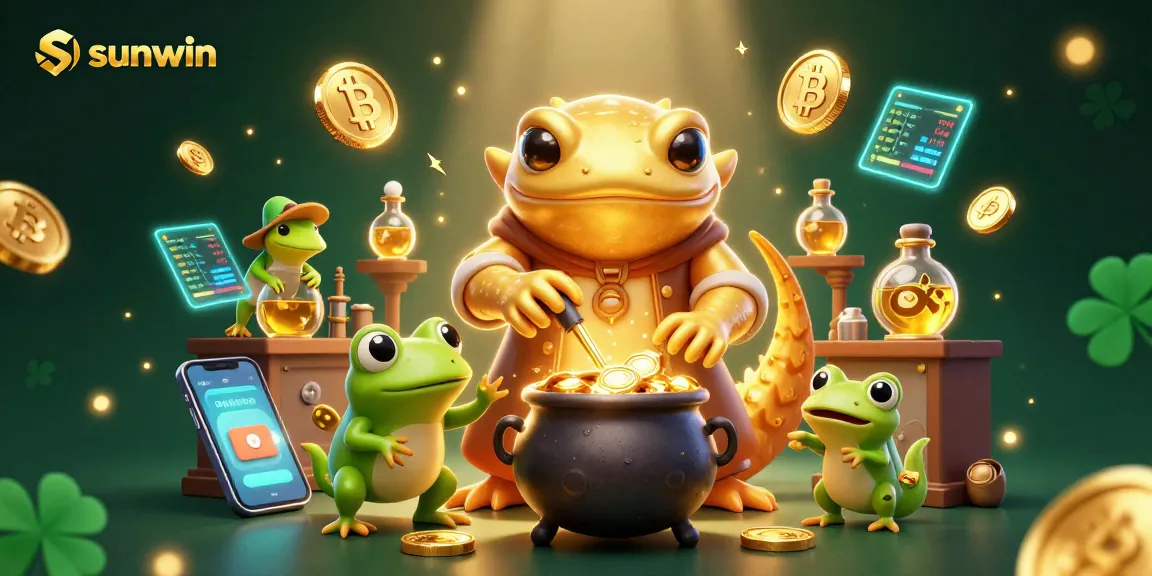 Join sunwin for thrilling gaming adventures with captivating characters and vibrant, crypto-themed visuals.