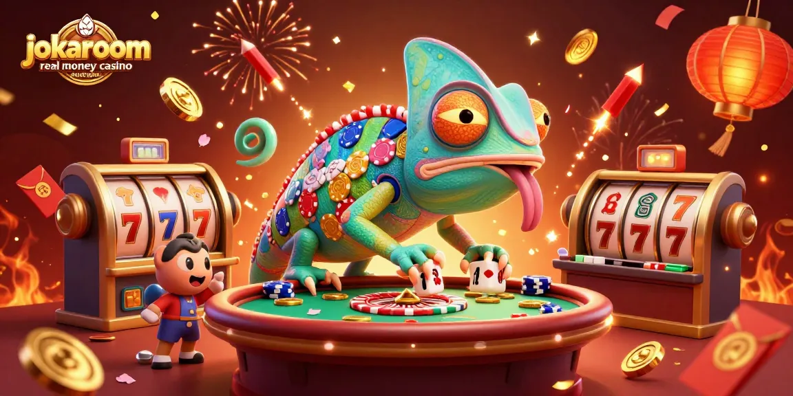 Experience the excitement at jokaroom real money casino australia with vibrant 3D elements and dynamic gaming visuals.