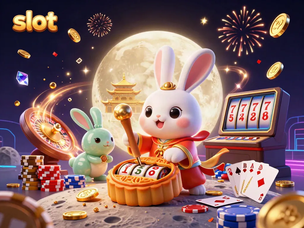 Spin the slot machine with delightful visuals and vibrant energy in a captivating casino scene.