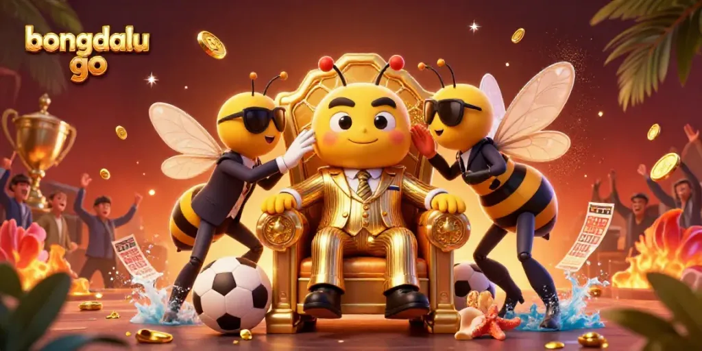 Experience sports action with Bongdalu Go as the bumblebee mob boss orchestrates betting excitement.